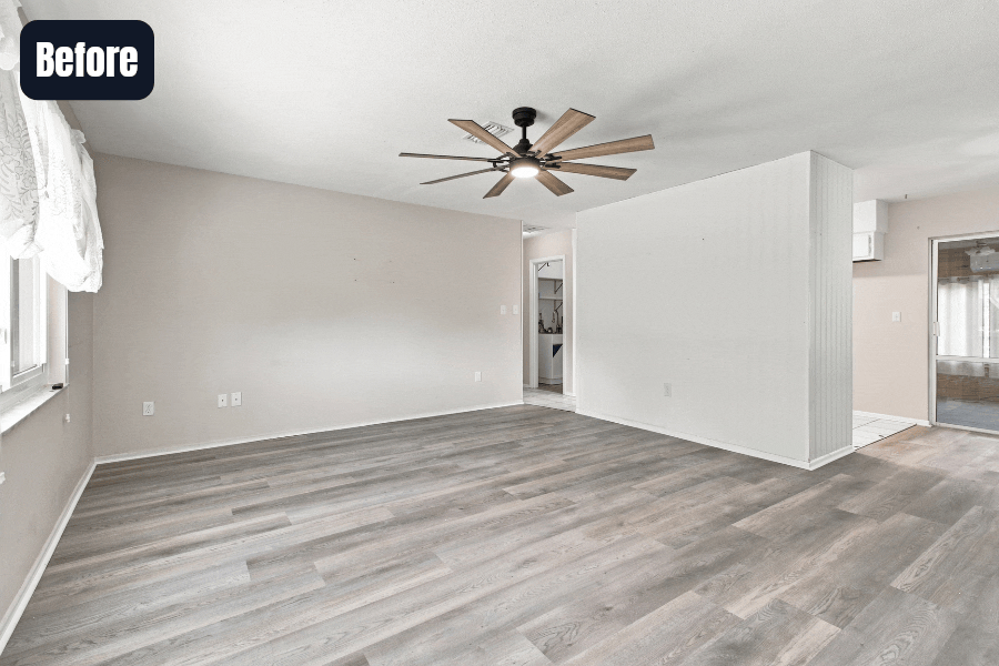 Before and After - Living Room